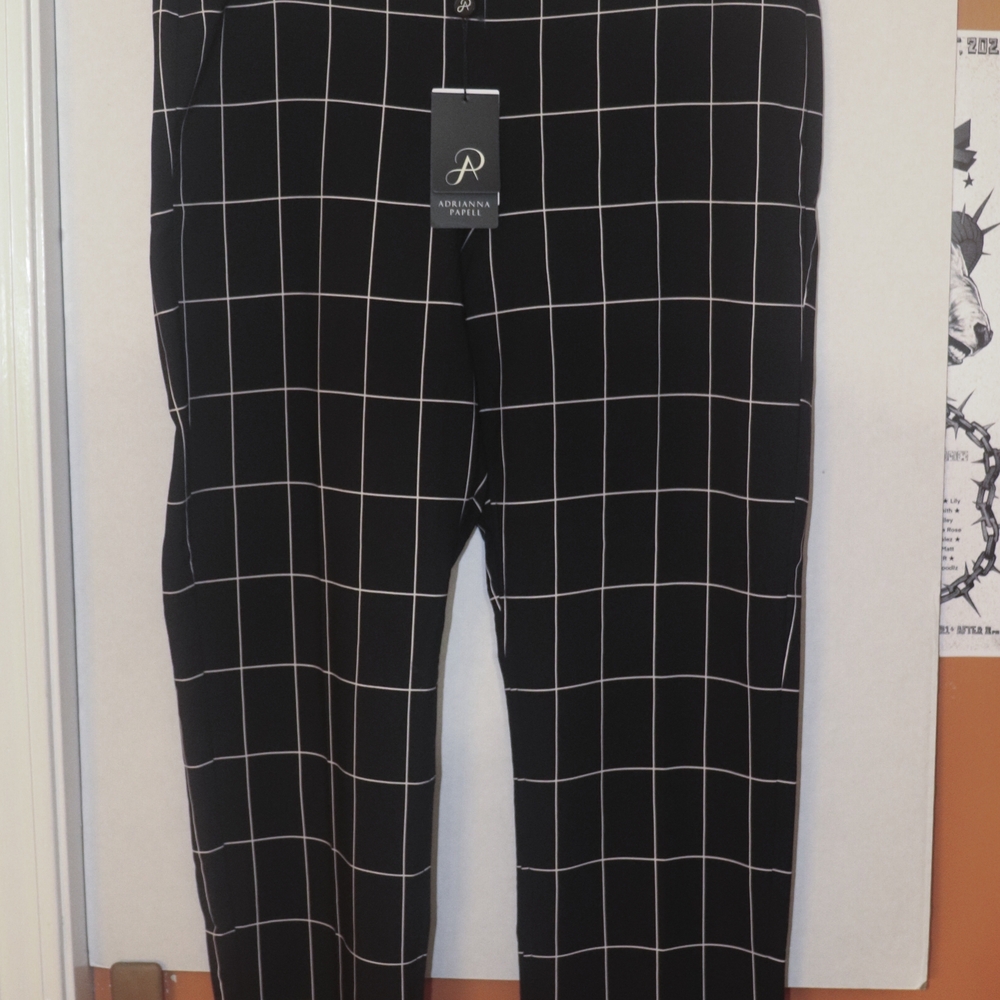Black and White Checkered Men Pants